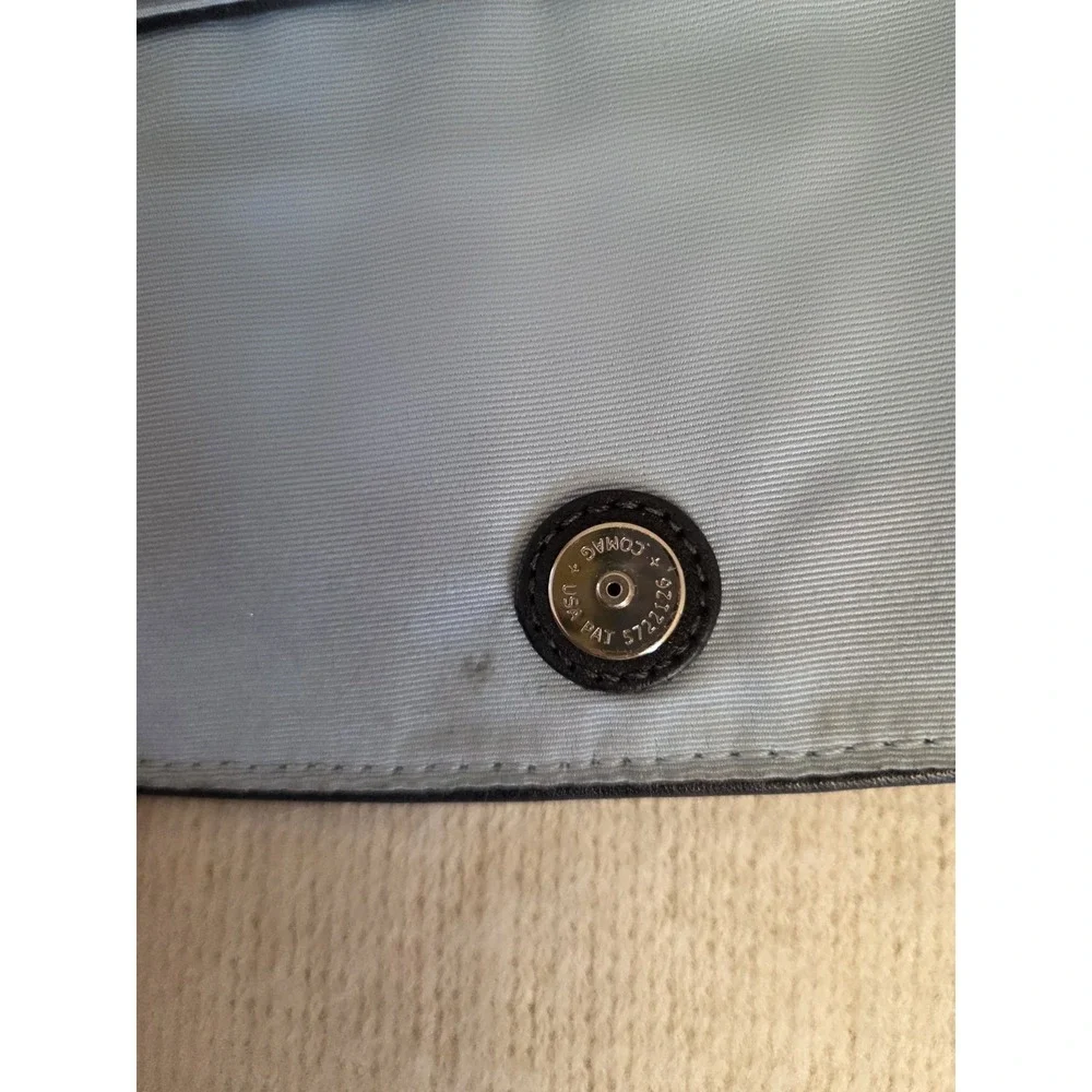 Coach Black Bleecker Leather Gathered Bottom Clutch Wristlet Minimalist